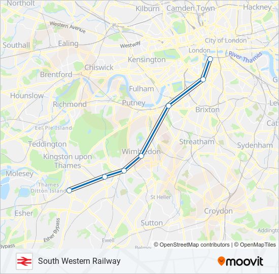 South Western Railway Timetable 2025