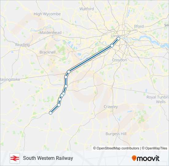 Haslemere Train Line Map : SWR Network Map – KLNJWN