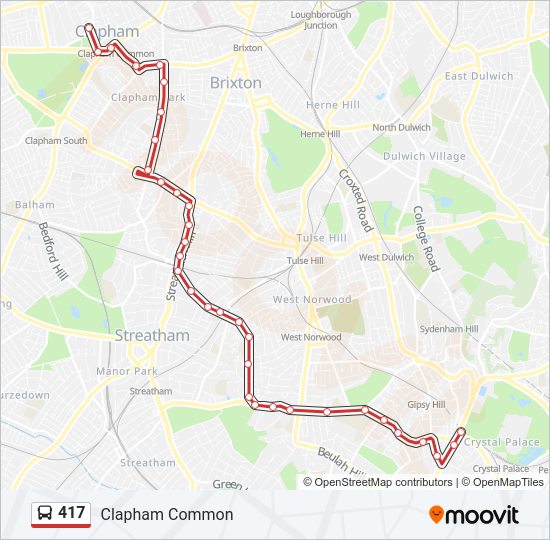 417 Bus Line Map
