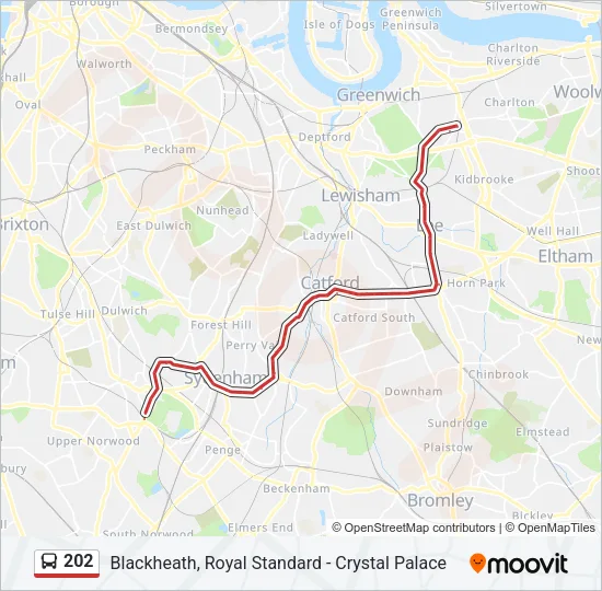202 Bus Line Map