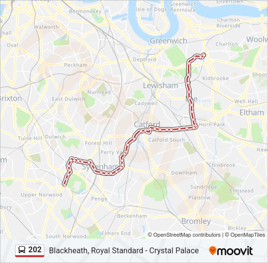 202 Bus Line Map
