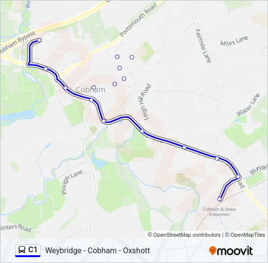 C1 Bus Line Map