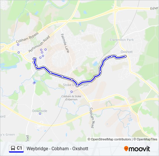 C1 bus Line Map