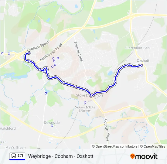 C1 Bus Line Map