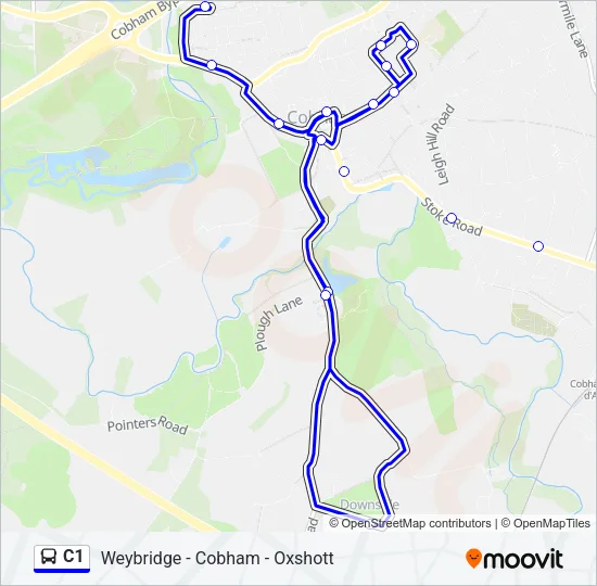 C1 Bus Line Map