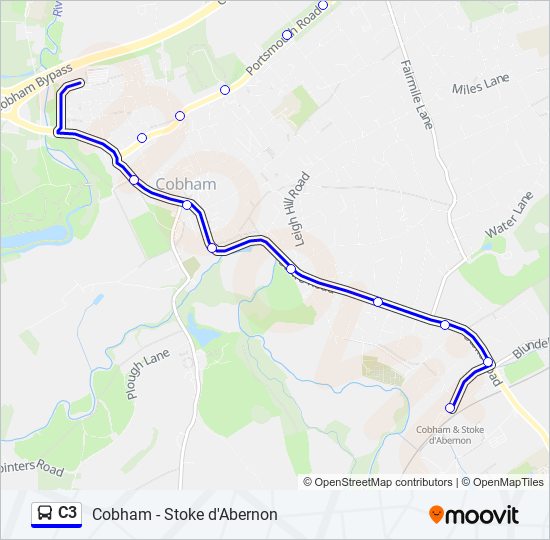 C3 bus Line Map