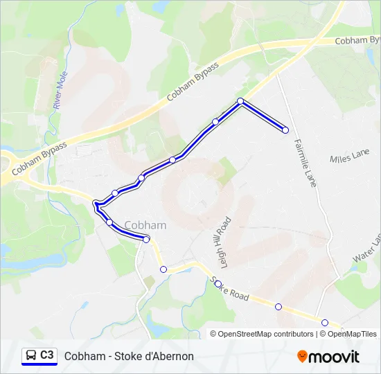 C3 Bus Line Map