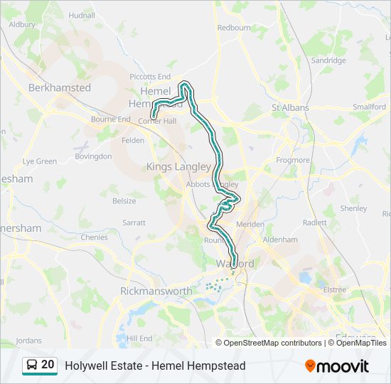 20 Bus Line Map