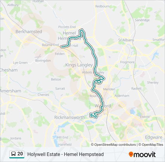 20 Bus Line Map