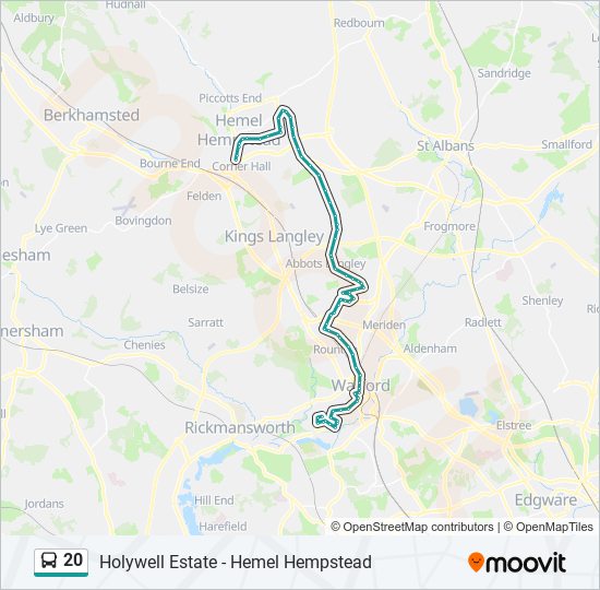 20 Route Schedules, Stops & Maps Hemel Hempstead (Updated)