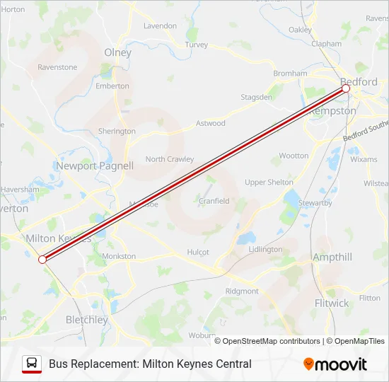 Awc Route Map AVANTI WEST COAST Route: Schedules, Stops & Maps - Bus Replacement ...