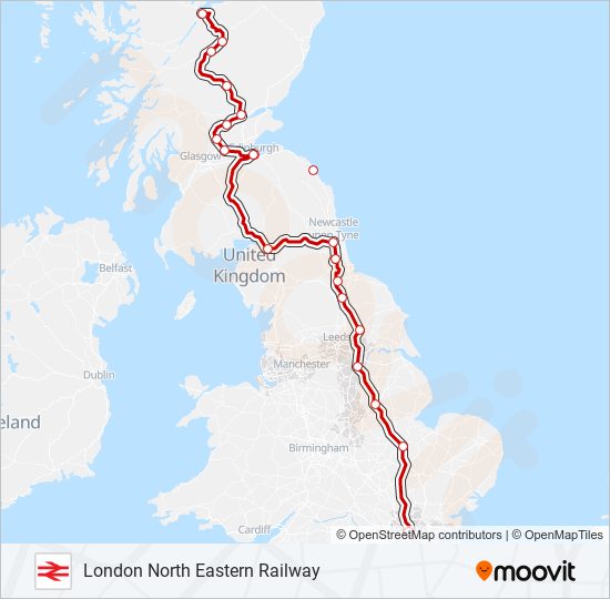 North London Railway Map London North Eastern Railway Route: Schedules, Stops & Maps - Inverness  (Updated)