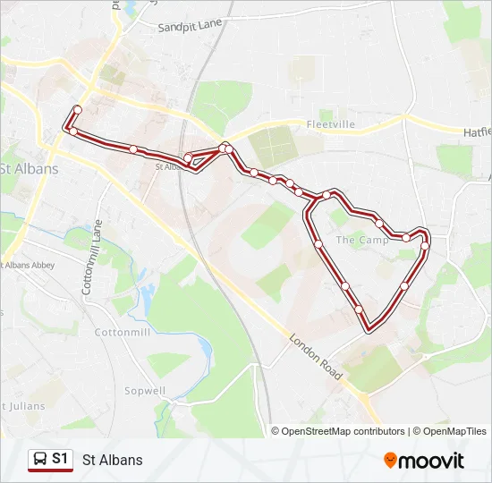 S1 Bus Line Map