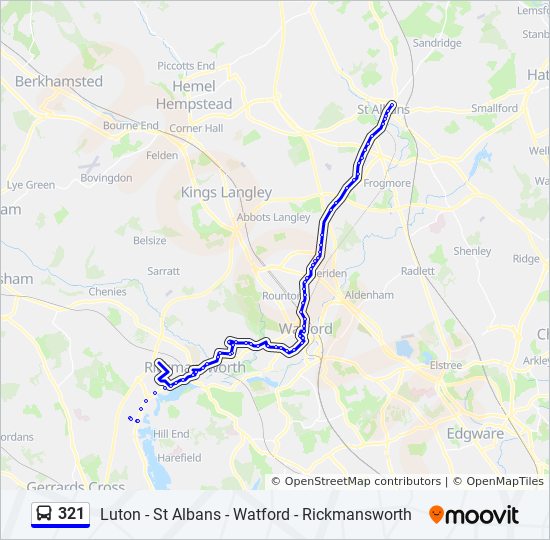 321 Route: Schedules, Stops & Maps - St Albans (Updated)