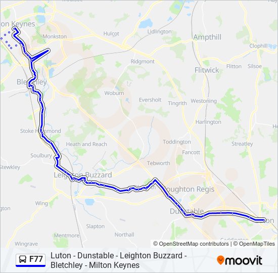 f77 Route: Schedules, Stops & Maps - Central Milton Keynes (Updated)