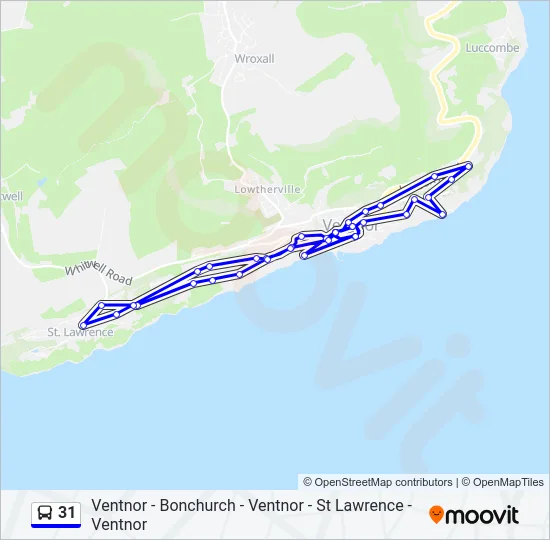 31 Bus Line Map