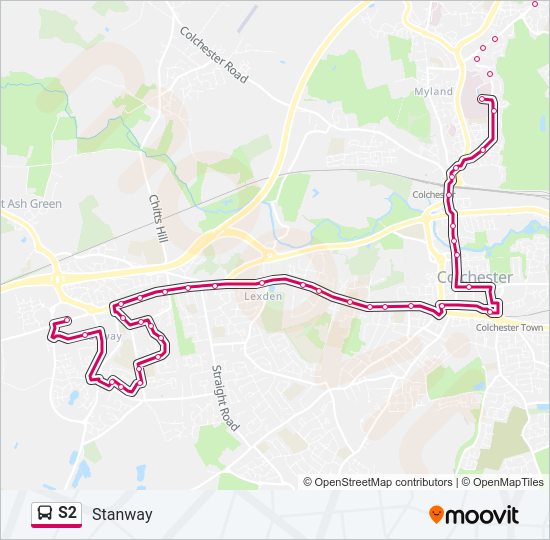 S2 Bus Line Map