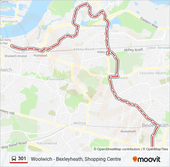 Directions To Route 301 South 301 Route: Schedules, Stops & Maps - Woolwich (Updated)