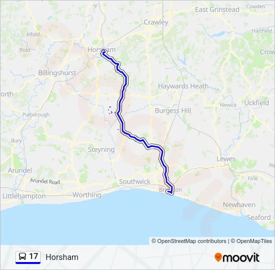17 Bus Line Map