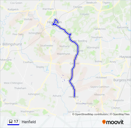 17 Bus Line Map
