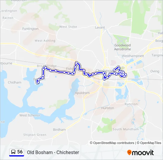 56 Bus Line Map