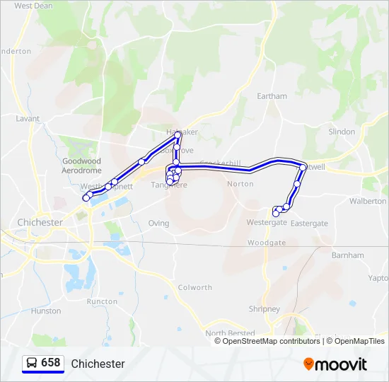 658 Bus Line Map