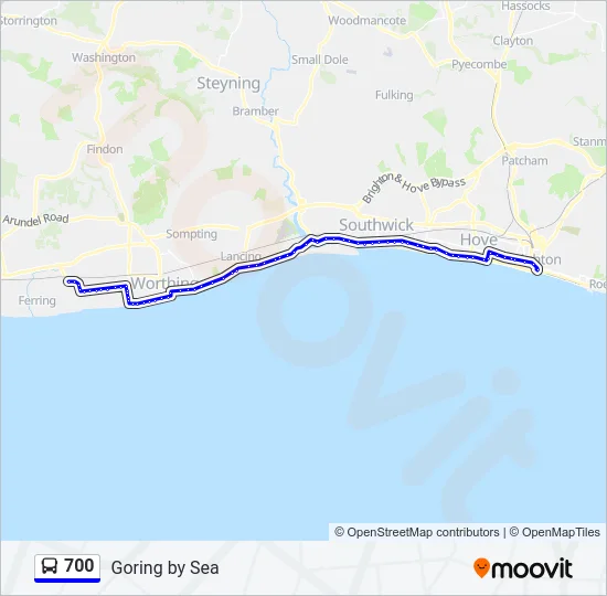 700 Bus Line Map