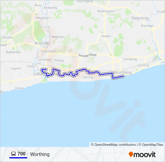 700 Bus Line Map