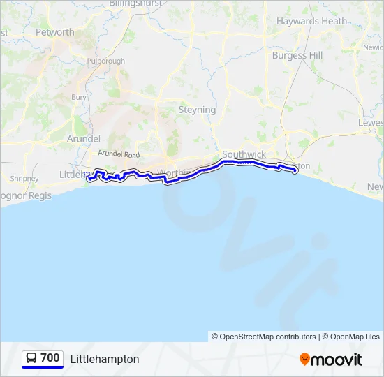 700 Bus Line Map