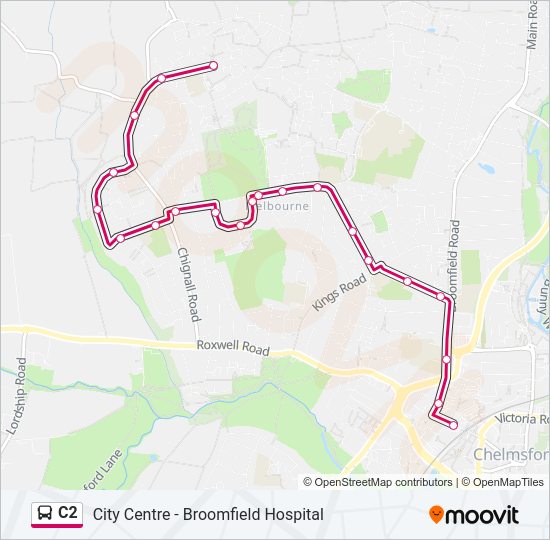 C2 Bus Line Map