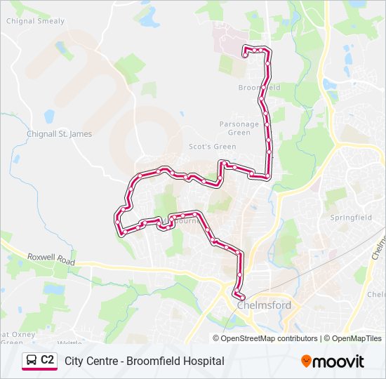 C2 bus Line Map