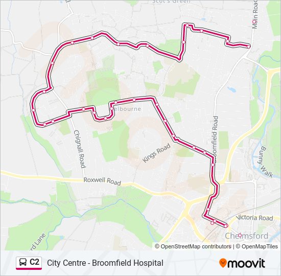 C2 bus Line Map