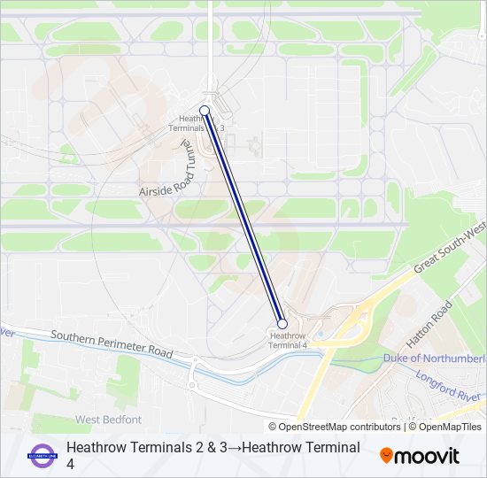elizabeth Route Schedules, Stops & Maps Heathrow Terminals 2 & 3‎→