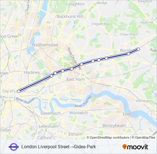 Elizabeth Line Train Map.pdf elizabeth Route: Schedules, Stops & Maps - London Liverpool Street→ ...