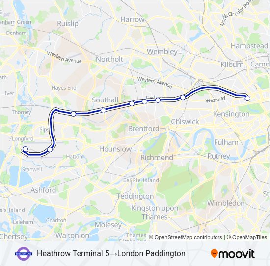 ELIZABETH  Line Map