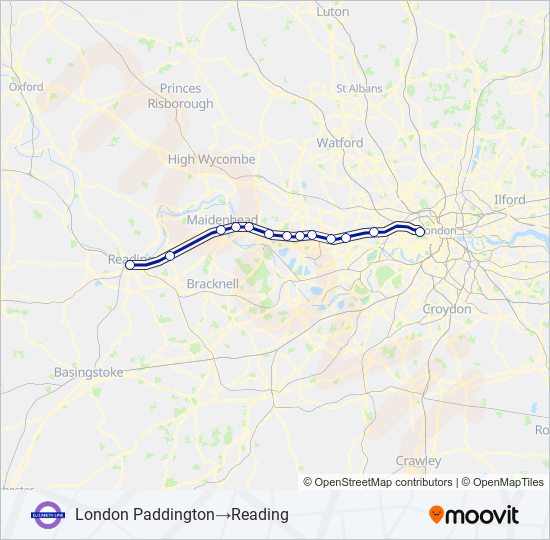 ELIZABETH  Line Map