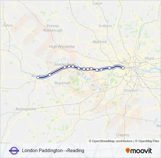 ELIZABETH  Line Map