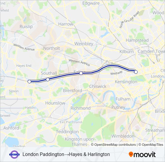 ELIZABETH  Line Map