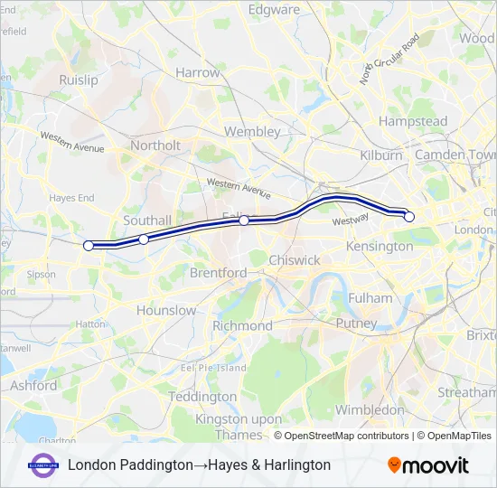 ELIZABETH  Line Map