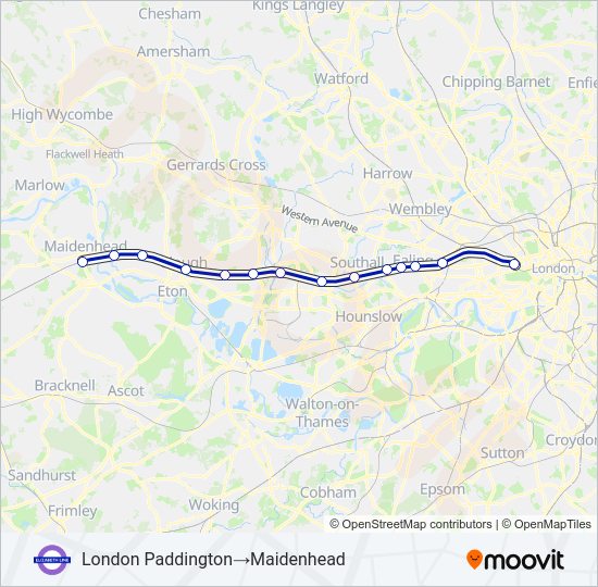 ELIZABETH  Line Map