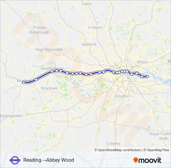 ELIZABETH  Line Map