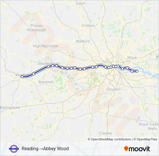 ELIZABETH  Line Map