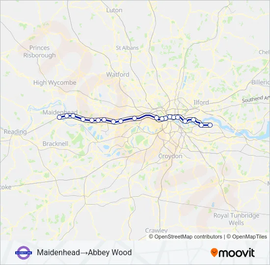 ELIZABETH  Line Map