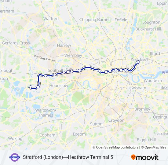 ELIZABETH  Line Map