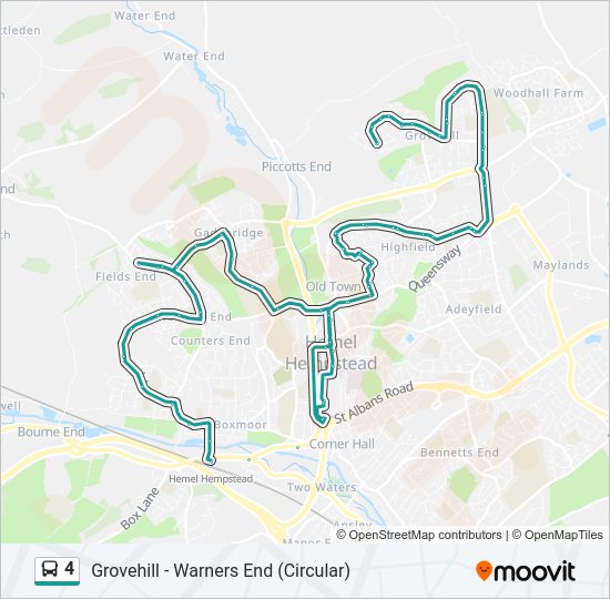 4 Bus Line Map