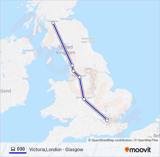 030 Bus Line Map