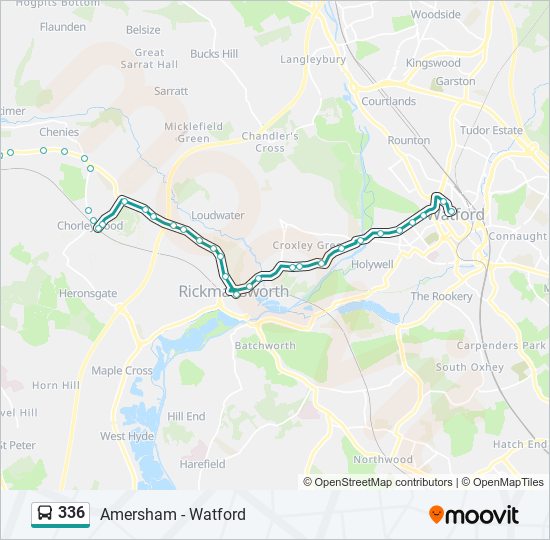 336 Route: Schedules, Stops & Maps - Watford (Updated)