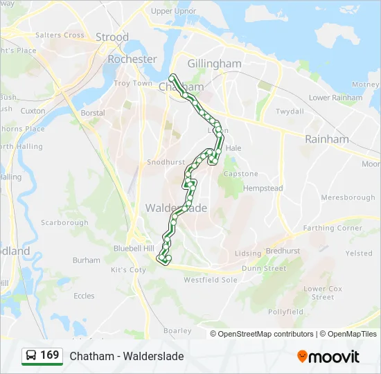 169 Bus Line Map