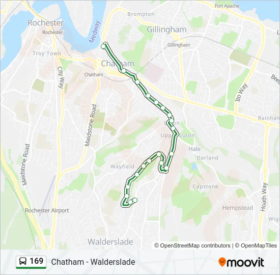 169 Bus Line Map