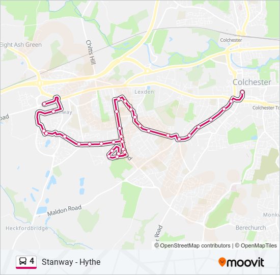 4 bus Line Map